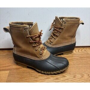LL Bean 8” Bean Boots Goretex Thinsulate Lined Maine Hunting Shoes -Mens Size 7